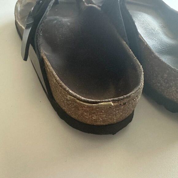 Birkenstock Gizeh Leather Thong Sandals‎ Women's 37/6 Black Patent - Picture 5 of 13